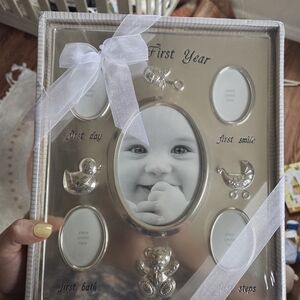 First Impressions Silver Baby Picture Frame